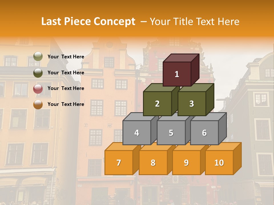 House Shops Lonely PowerPoint Template