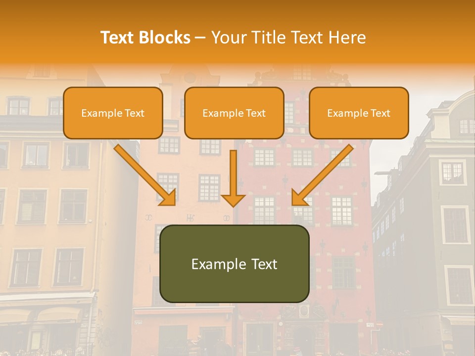 House Shops Lonely PowerPoint Template