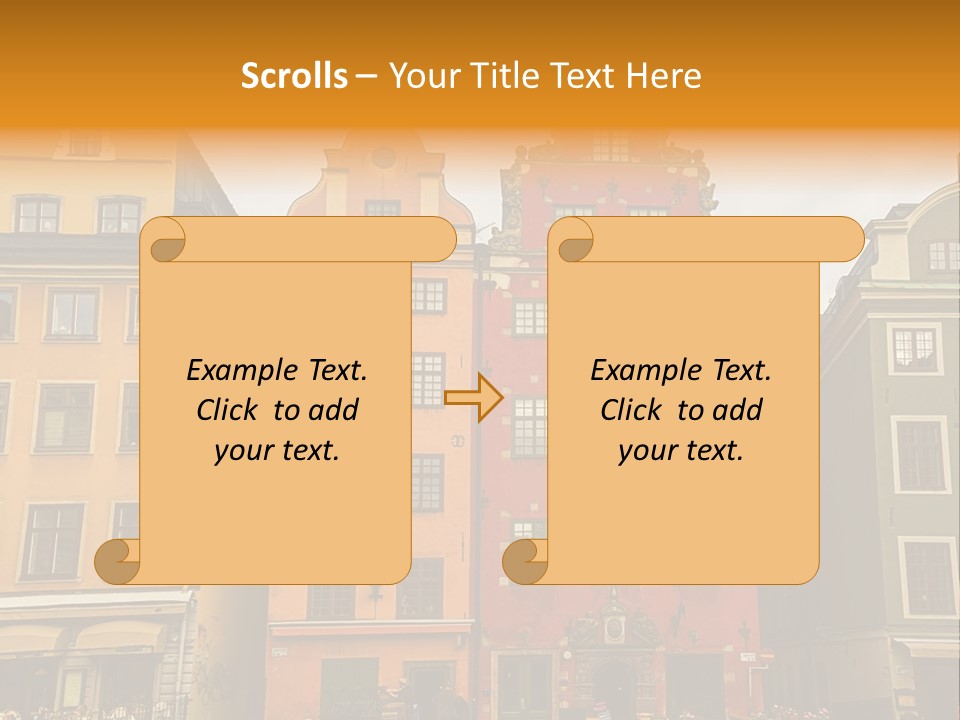 House Shops Lonely PowerPoint Template