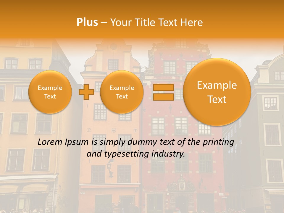 House Shops Lonely PowerPoint Template