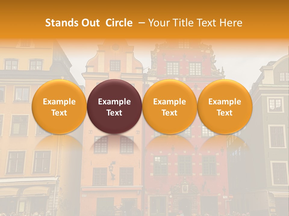 House Shops Lonely PowerPoint Template