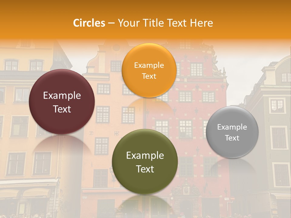 House Shops Lonely PowerPoint Template