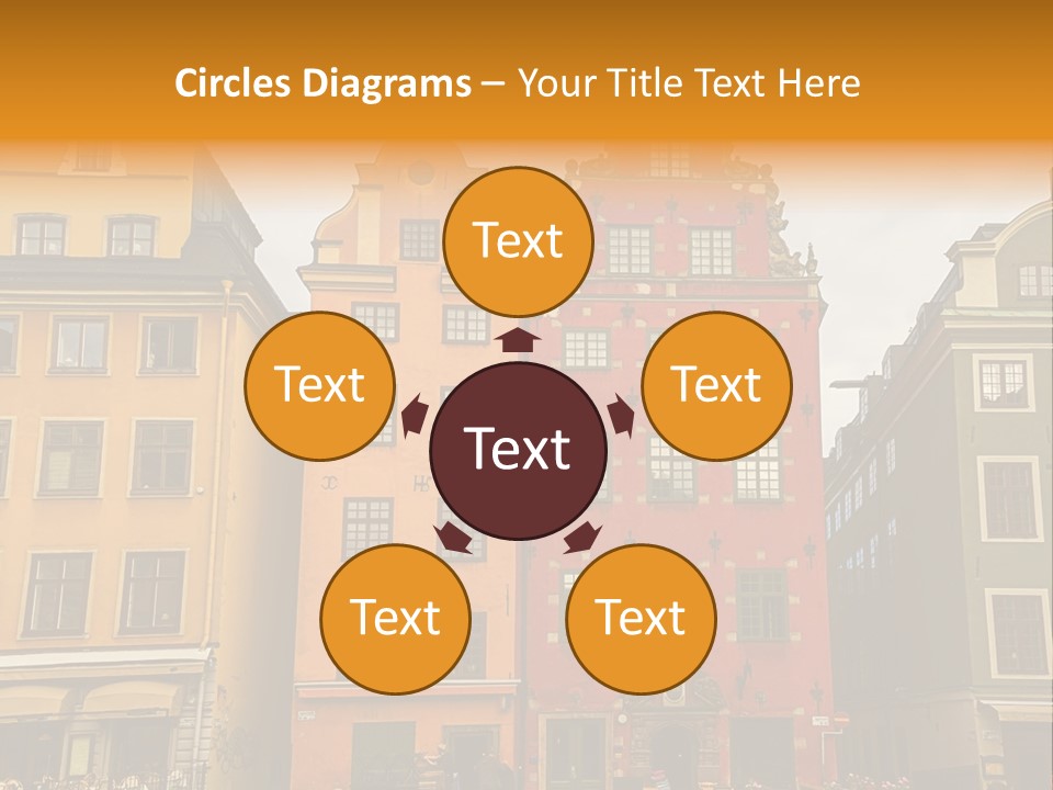 House Shops Lonely PowerPoint Template