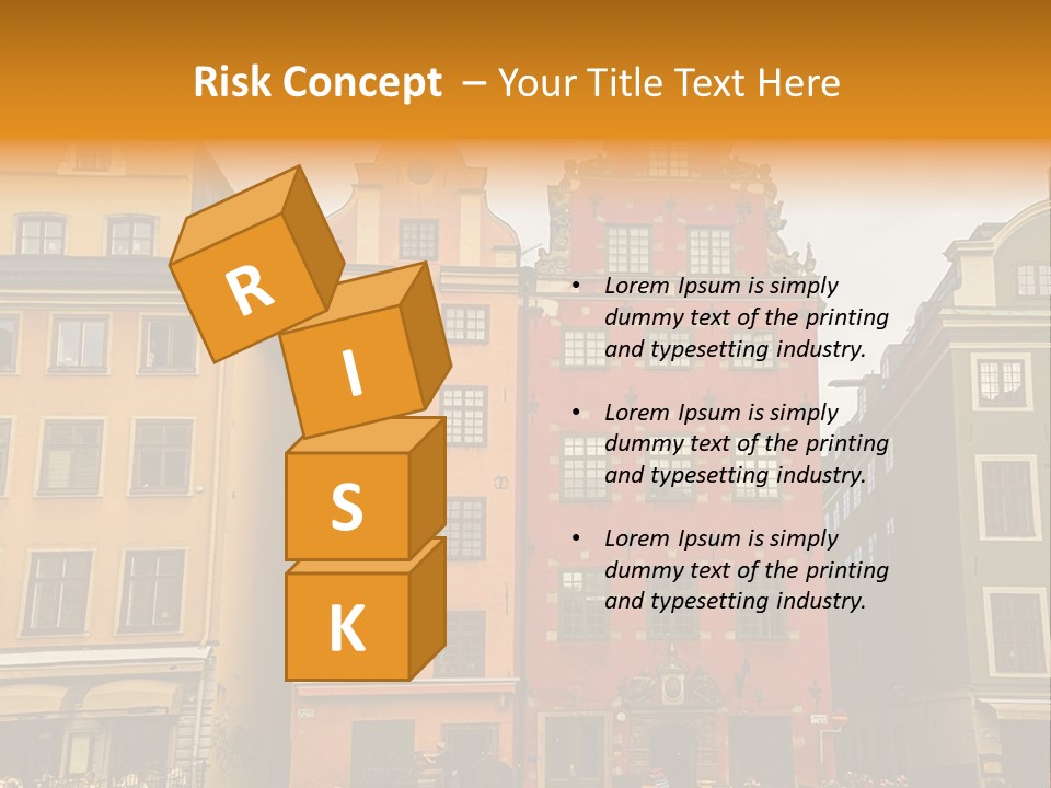 House Shops Lonely PowerPoint Template