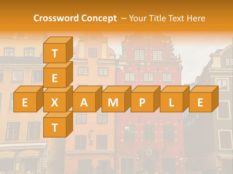 House Shops Lonely PowerPoint Template