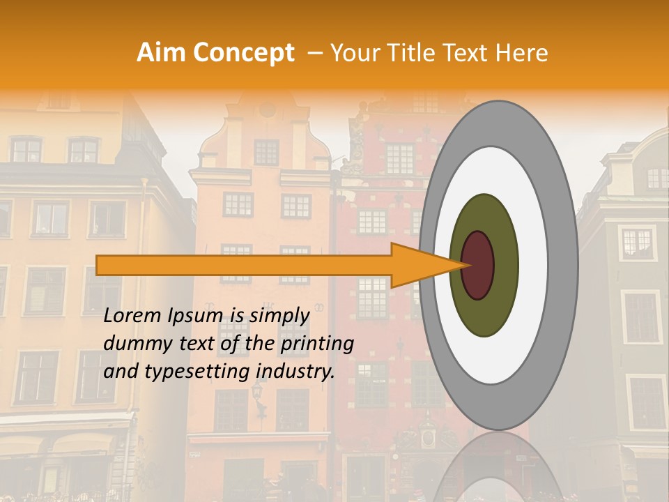 House Shops Lonely PowerPoint Template