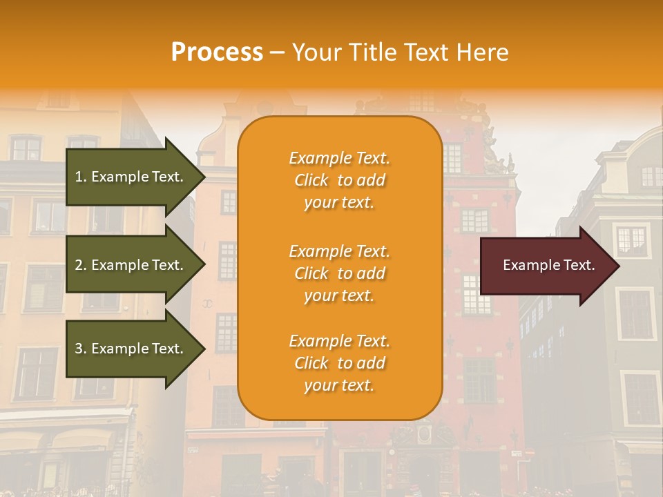 House Shops Lonely PowerPoint Template