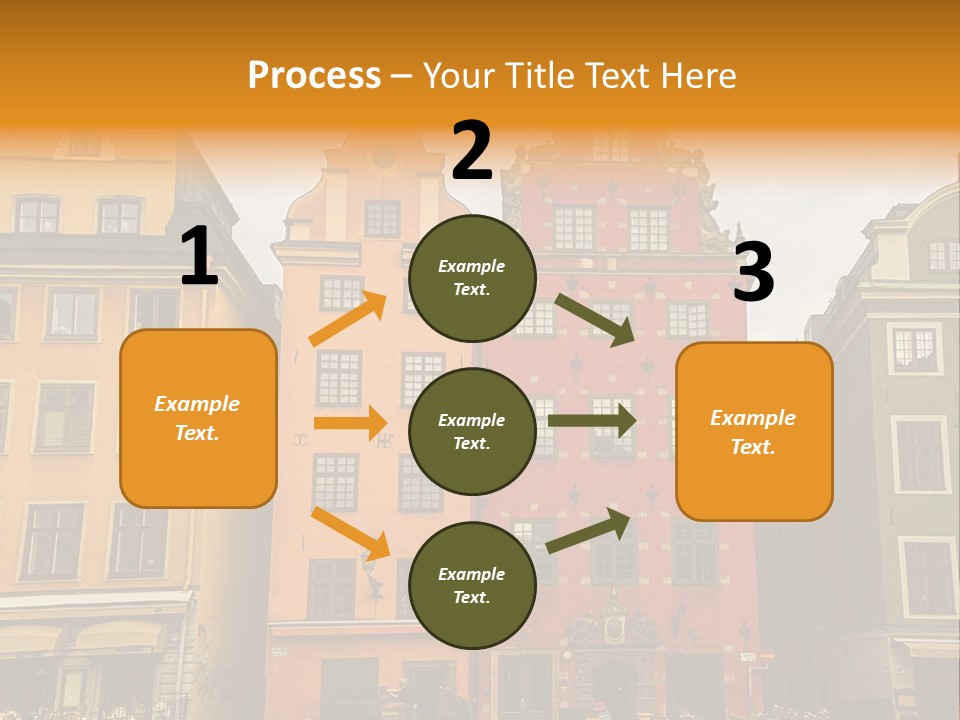 House Shops Lonely PowerPoint Template