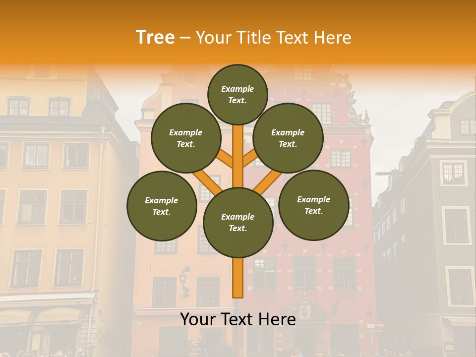 House Shops Lonely PowerPoint Template