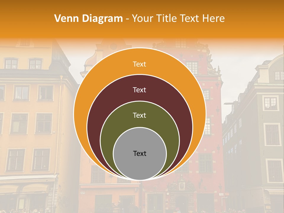 House Shops Lonely PowerPoint Template