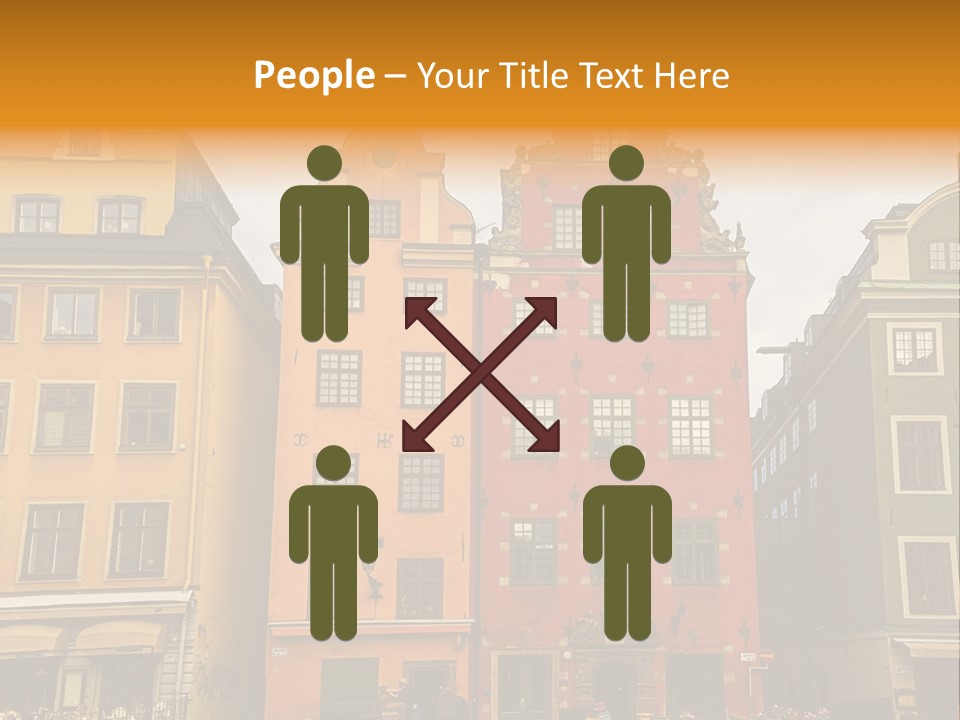 House Shops Lonely PowerPoint Template