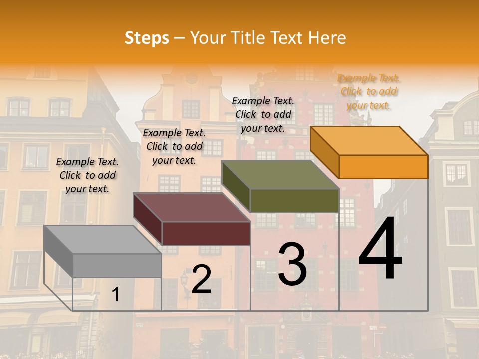 House Shops Lonely PowerPoint Template