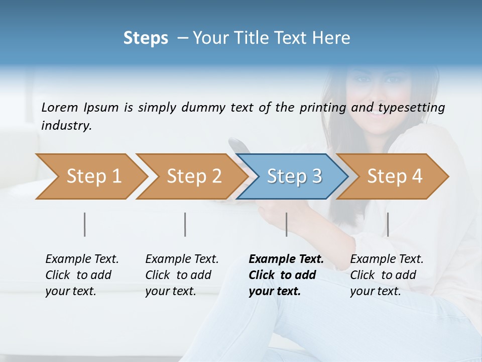 Brunet Cheerful Text Messaging PowerPoint Template
