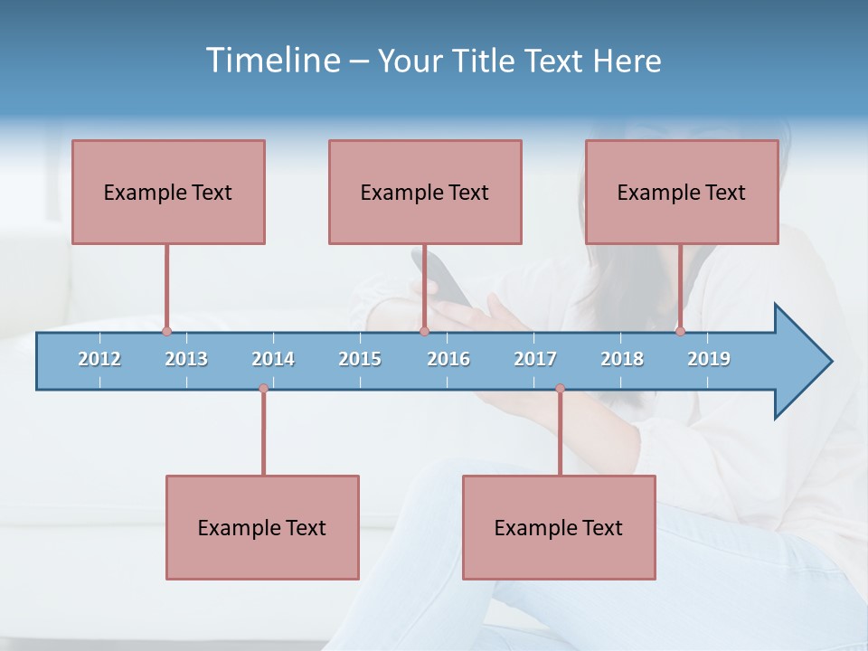 Brunet Cheerful Text Messaging PowerPoint Template