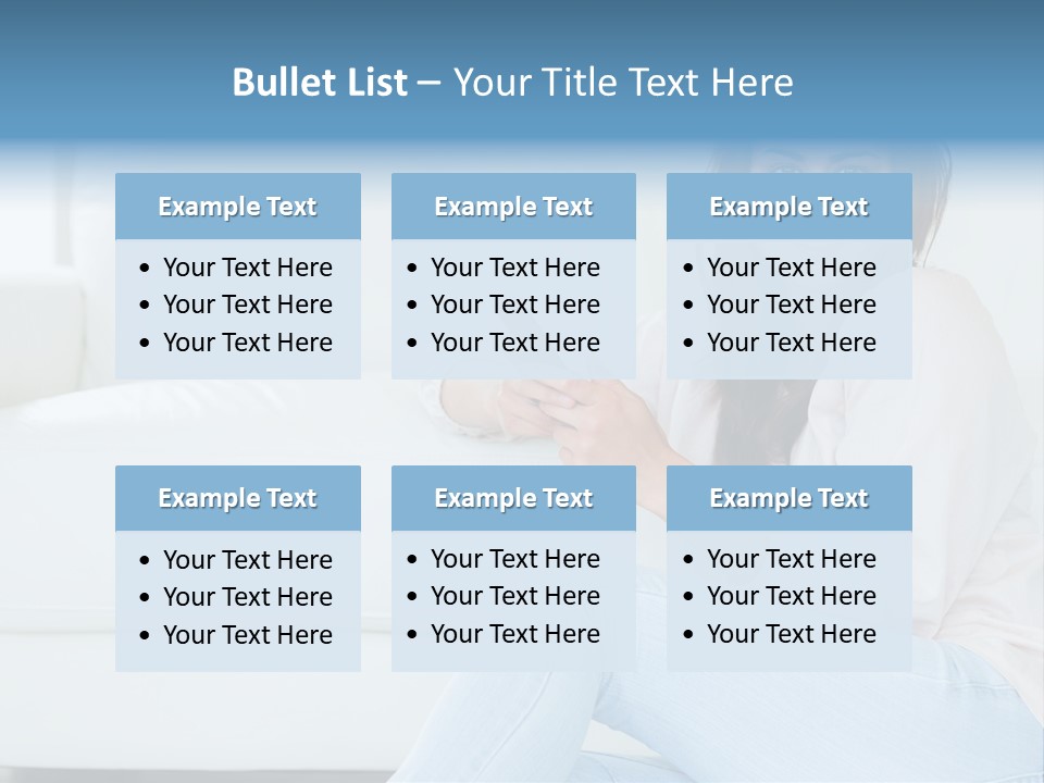 Brunet Cheerful Text Messaging PowerPoint Template