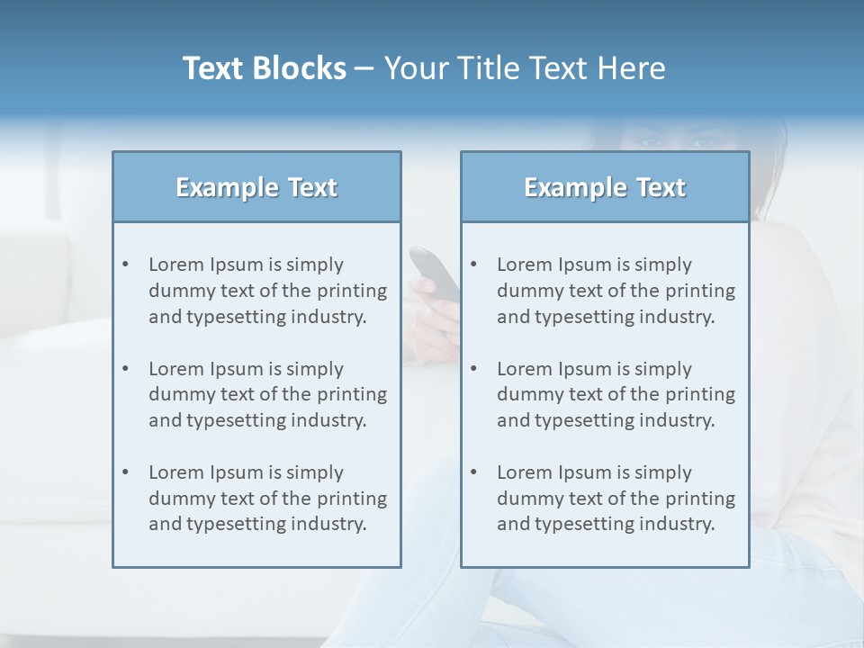 Brunet Cheerful Text Messaging PowerPoint Template