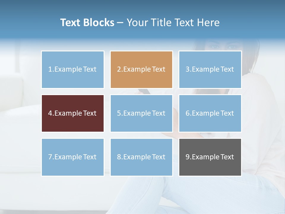 Brunet Cheerful Text Messaging PowerPoint Template