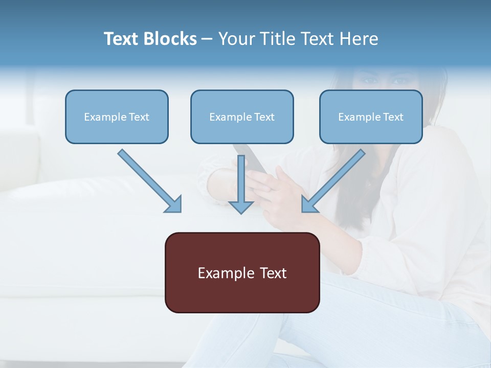 Brunet Cheerful Text Messaging PowerPoint Template