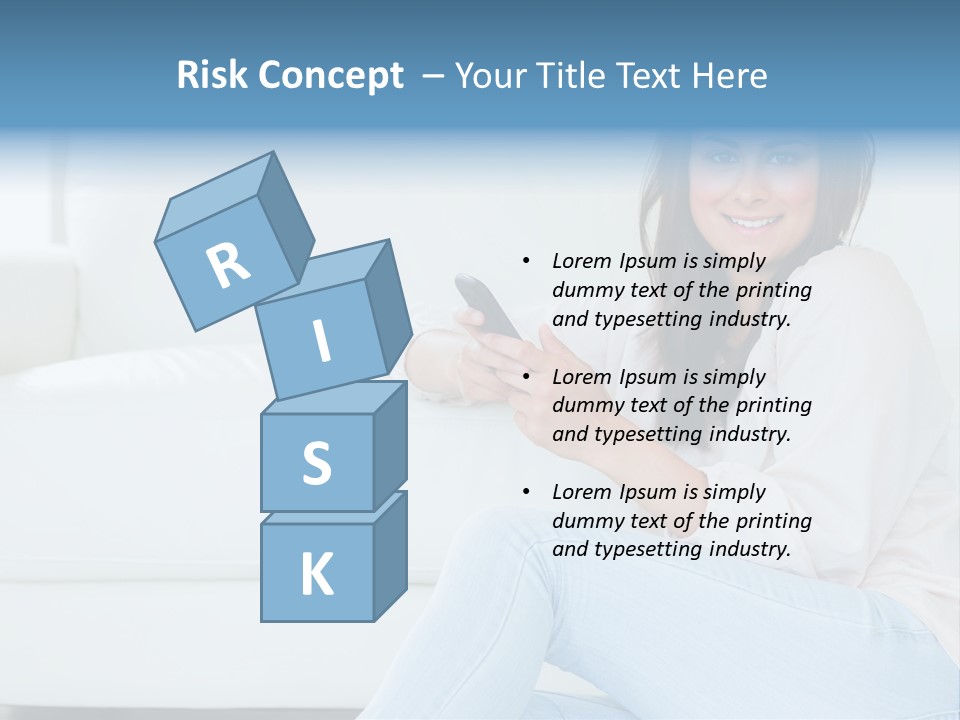 Brunet Cheerful Text Messaging PowerPoint Template