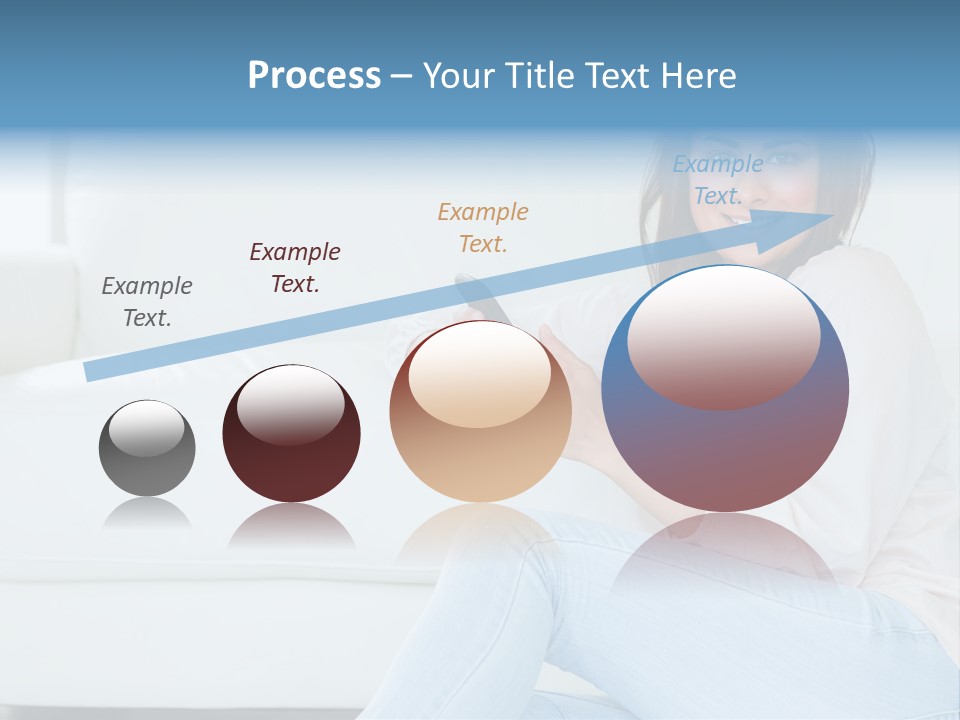 Brunet Cheerful Text Messaging PowerPoint Template