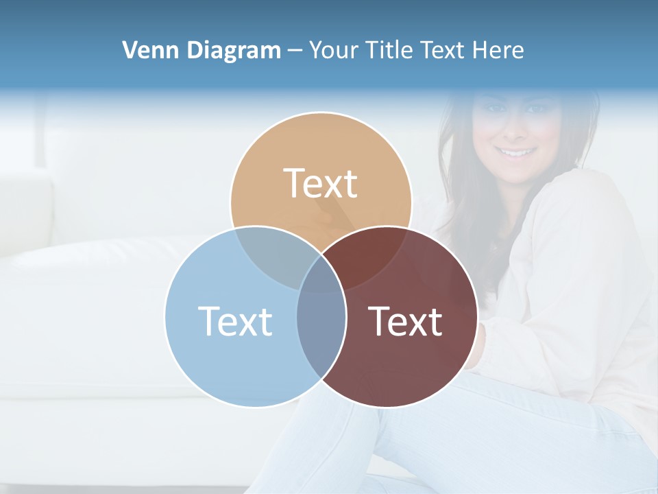 Brunet Cheerful Text Messaging PowerPoint Template