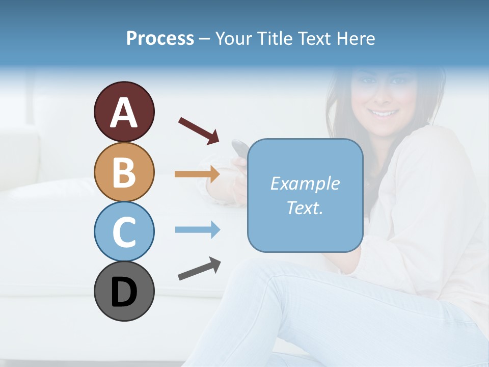 Brunet Cheerful Text Messaging PowerPoint Template
