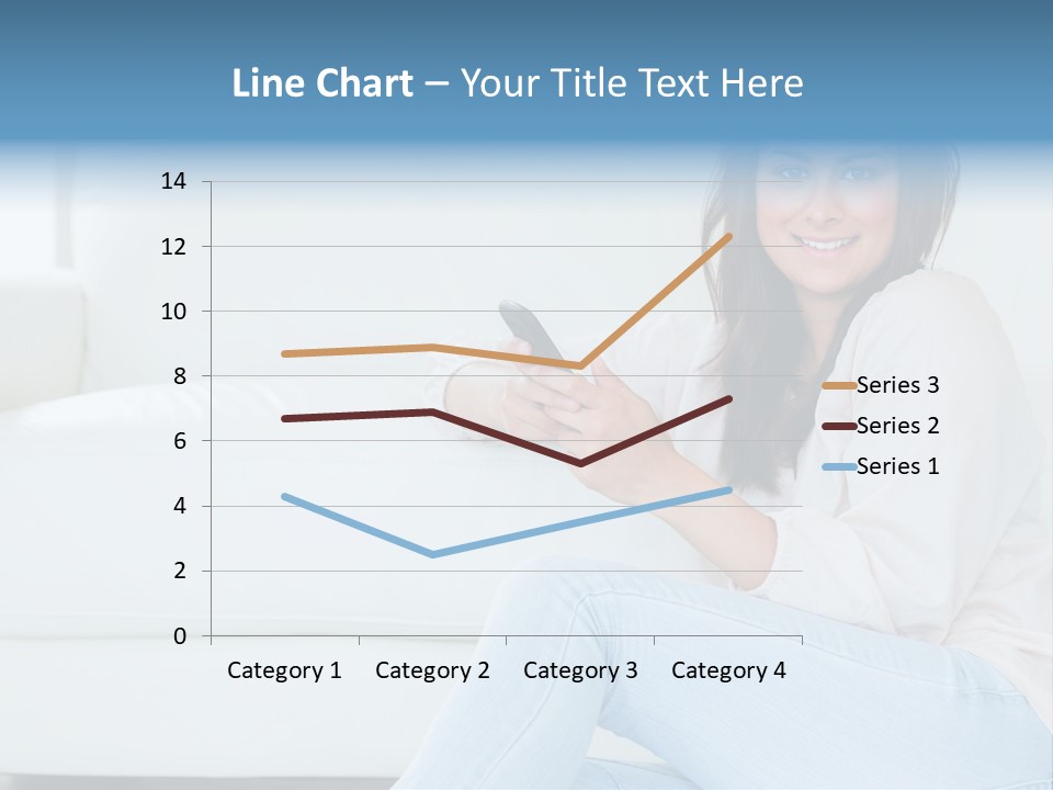 Brunet Cheerful Text Messaging PowerPoint Template