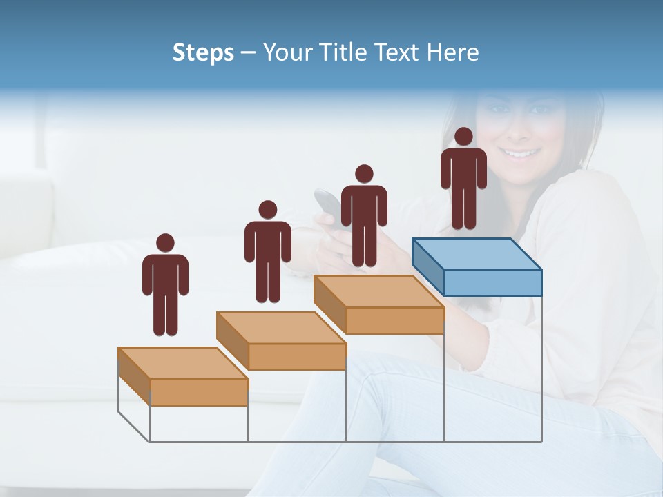 Brunet Cheerful Text Messaging PowerPoint Template
