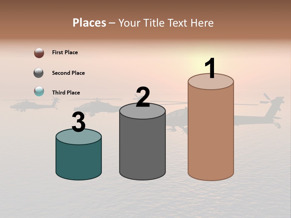 Aviation Apache Flying PowerPoint Template