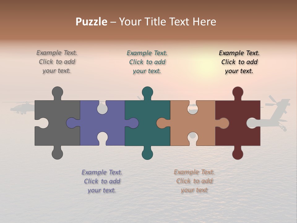Aviation Apache Flying PowerPoint Template
