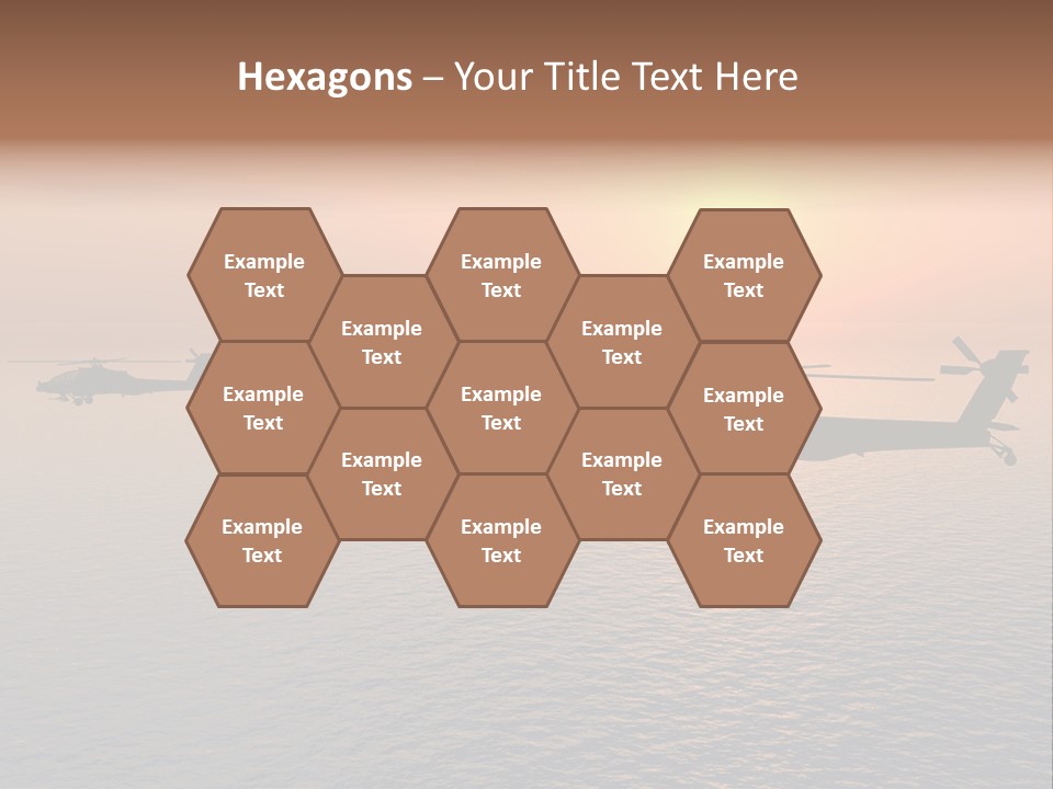 Aviation Apache Flying PowerPoint Template