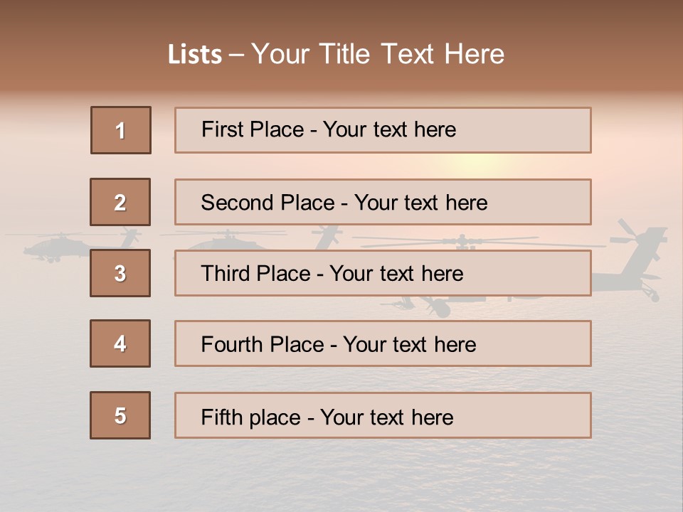 Aviation Apache Flying PowerPoint Template