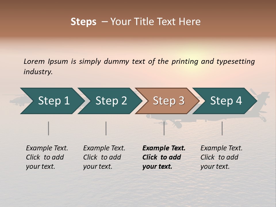 Aviation Apache Flying PowerPoint Template