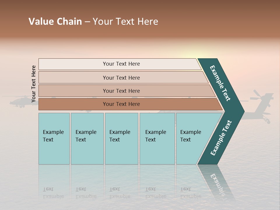 Aviation Apache Flying PowerPoint Template