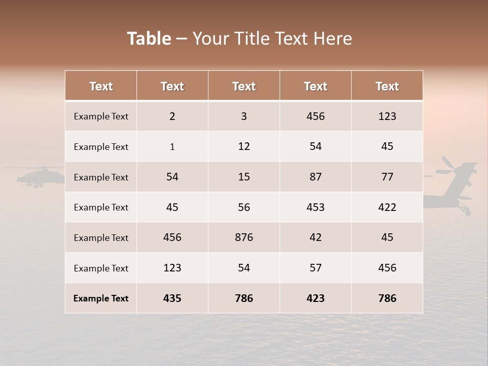 Aviation Apache Flying PowerPoint Template