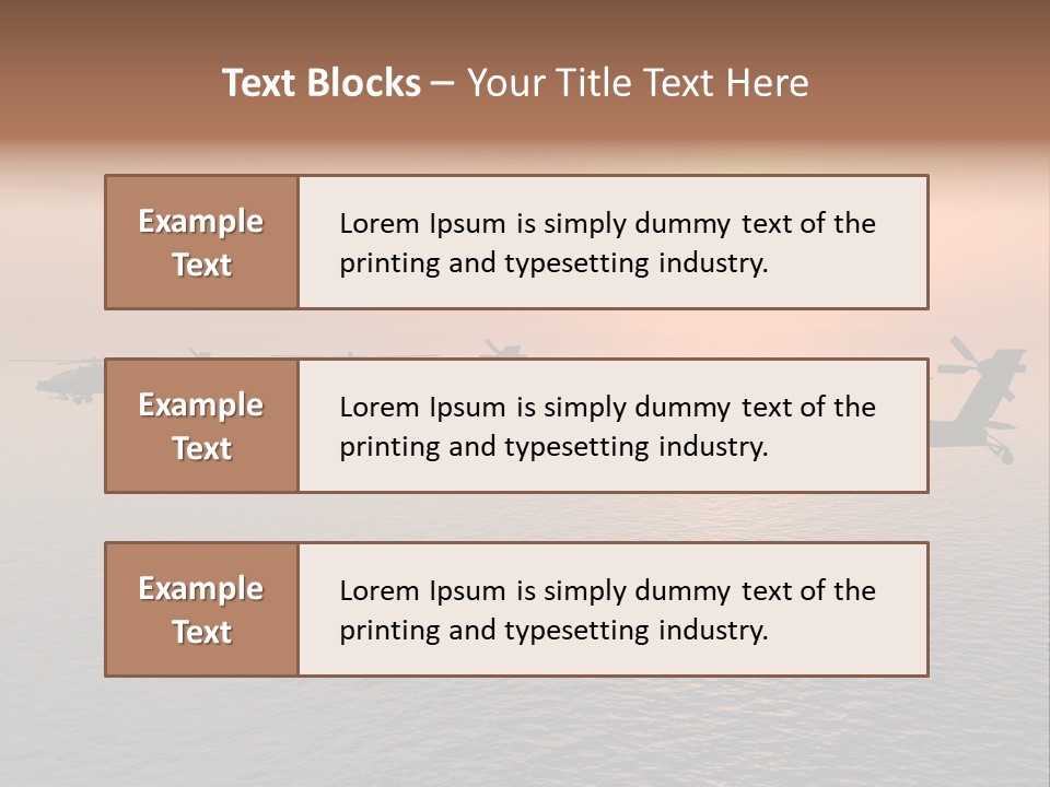 Aviation Apache Flying PowerPoint Template