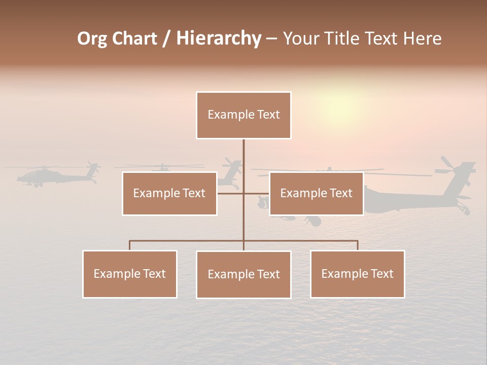 Aviation Apache Flying PowerPoint Template