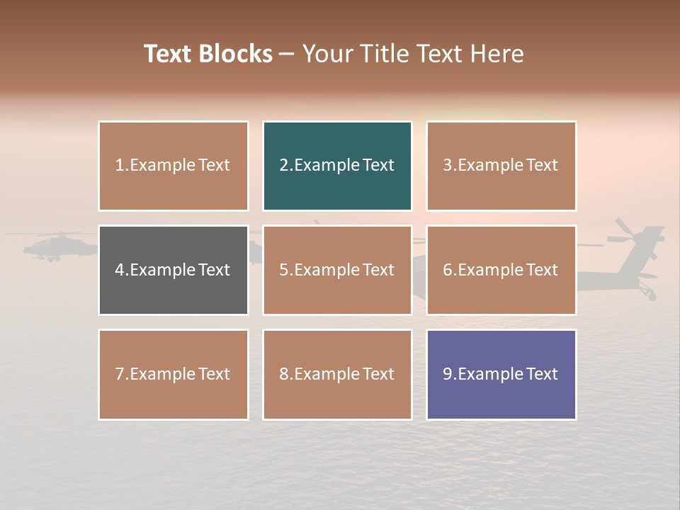 Aviation Apache Flying PowerPoint Template