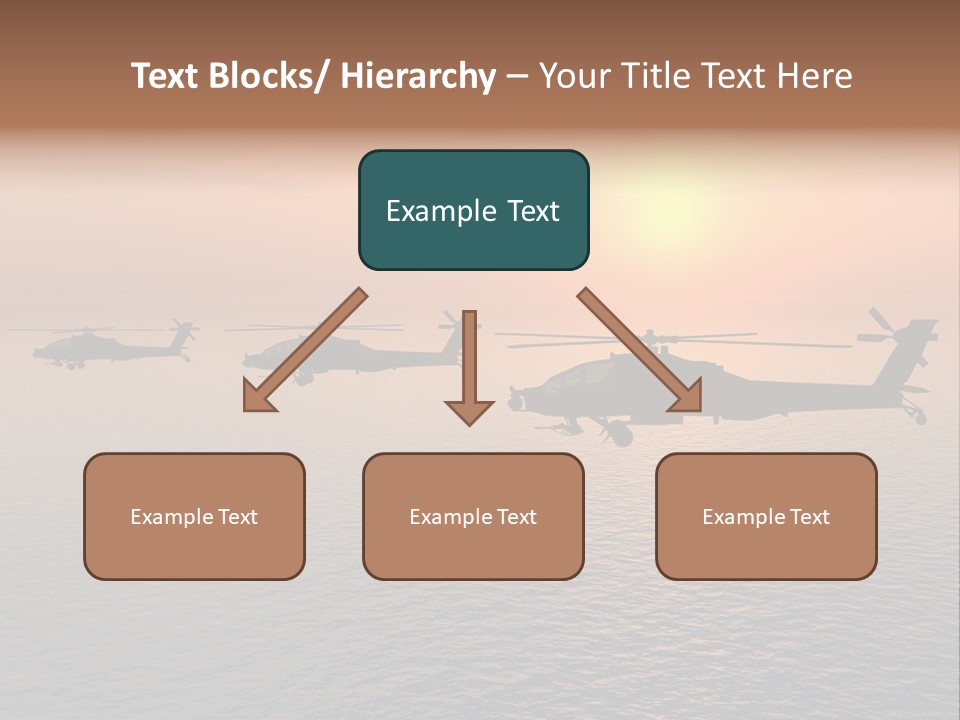 Aviation Apache Flying PowerPoint Template