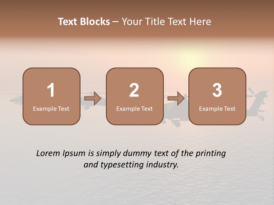 Aviation Apache Flying PowerPoint Template