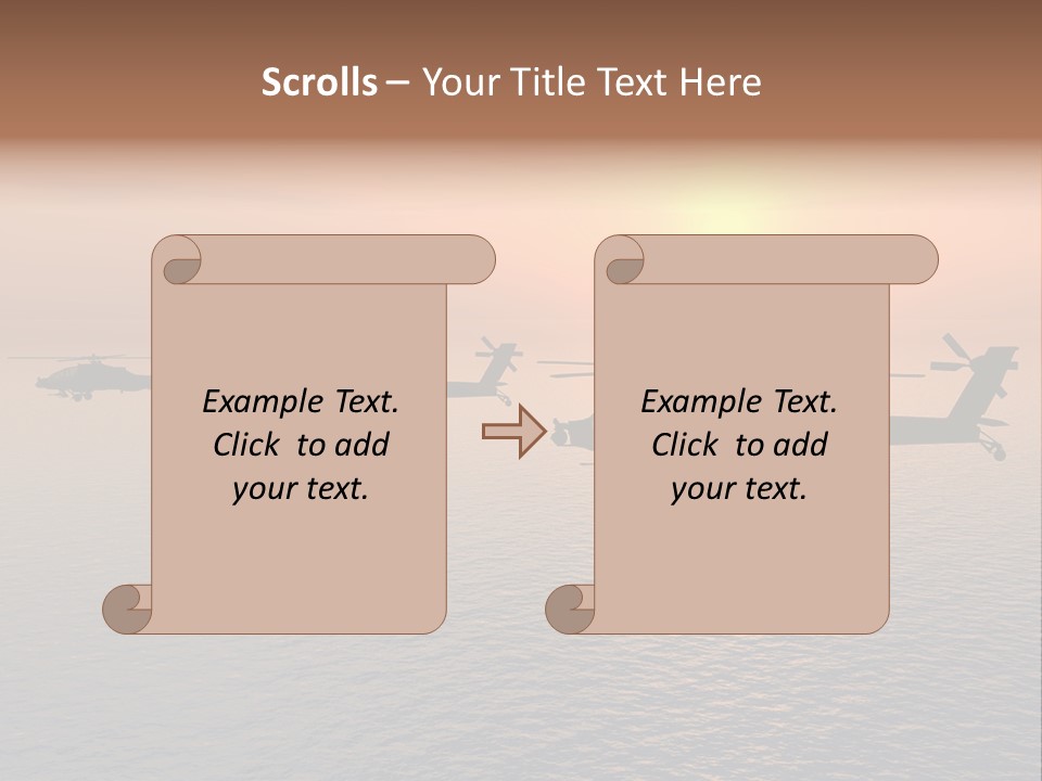 Aviation Apache Flying PowerPoint Template