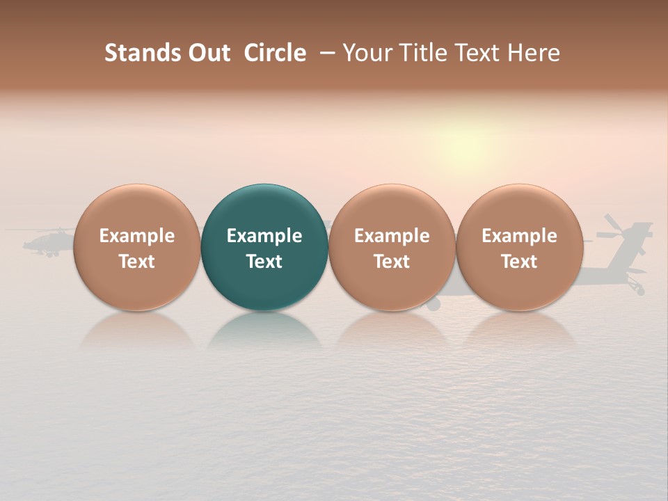 Aviation Apache Flying PowerPoint Template