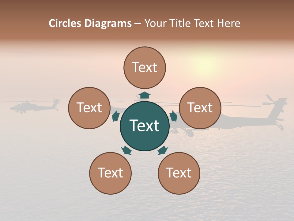 Aviation Apache Flying PowerPoint Template