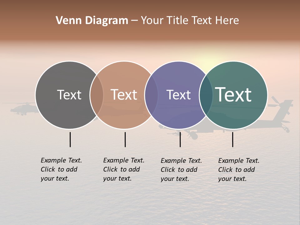 Aviation Apache Flying PowerPoint Template