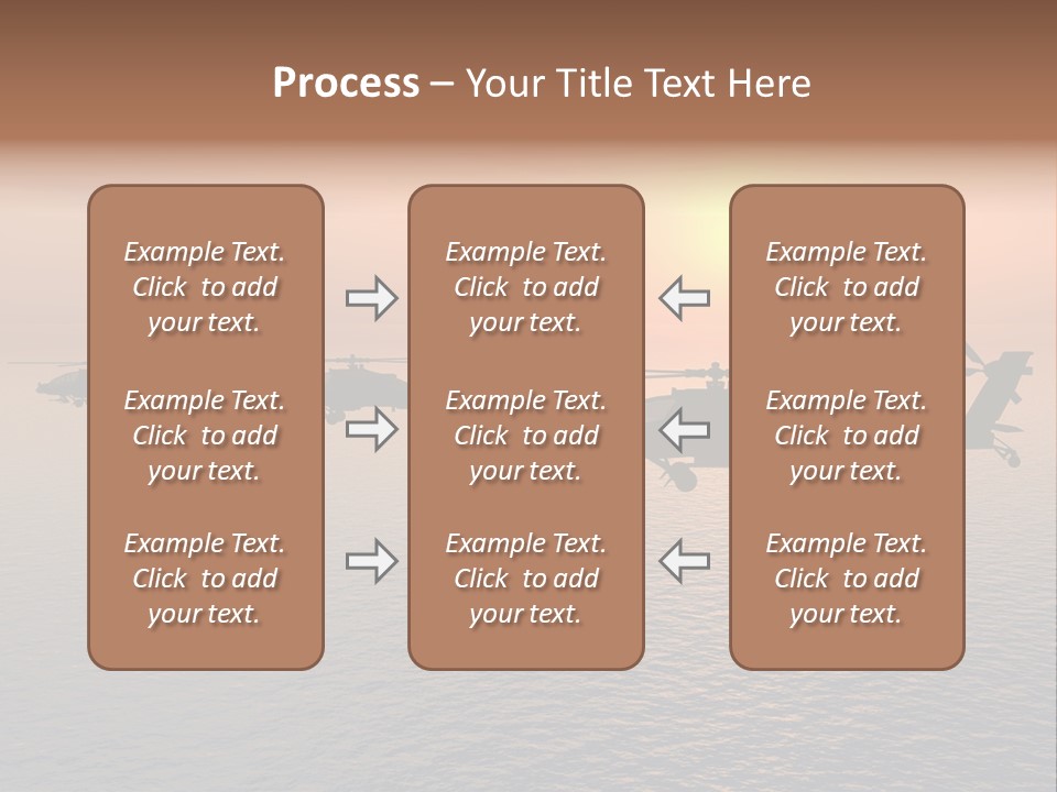 Aviation Apache Flying PowerPoint Template
