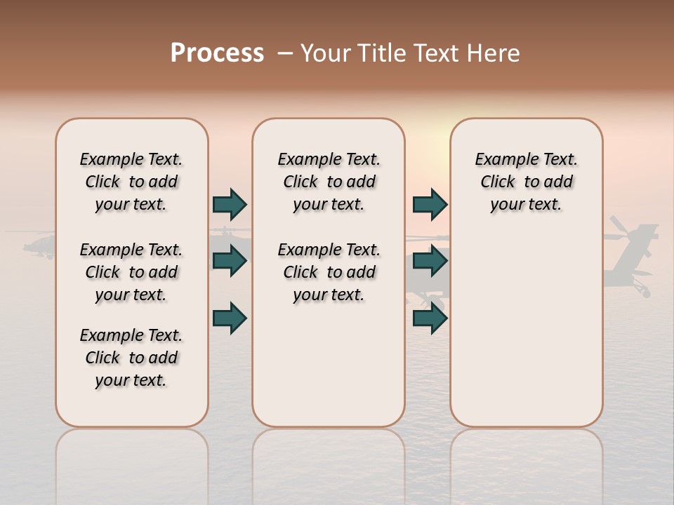 Aviation Apache Flying PowerPoint Template