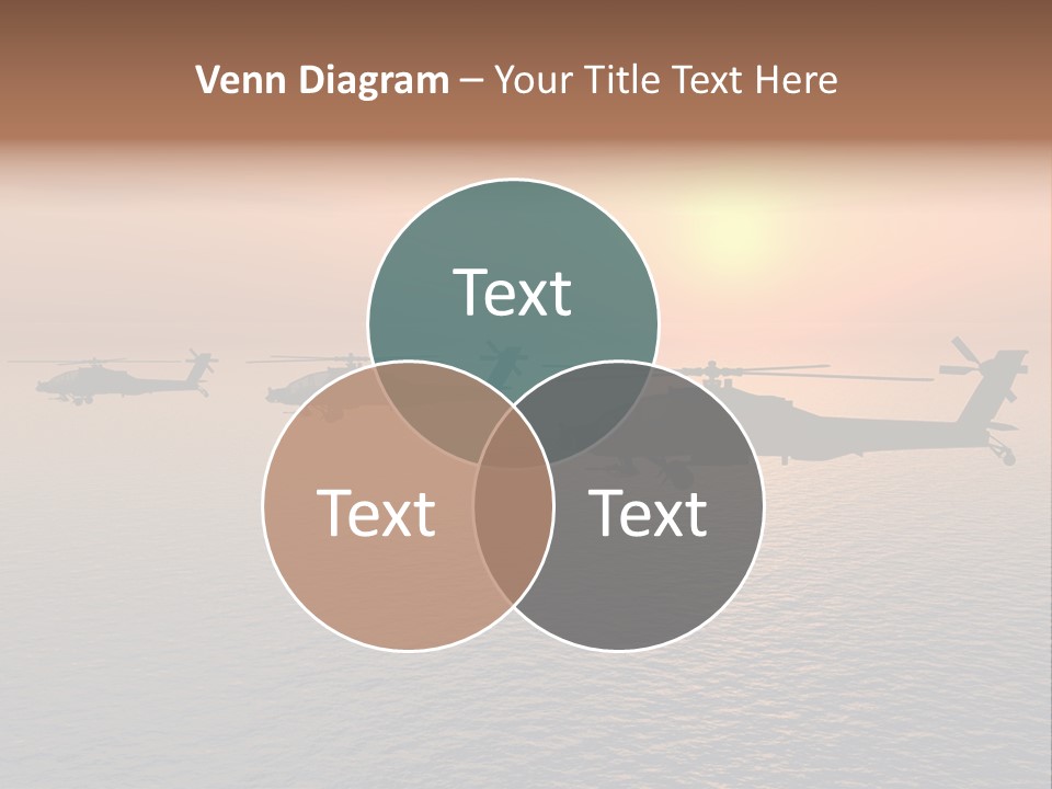 Aviation Apache Flying PowerPoint Template
