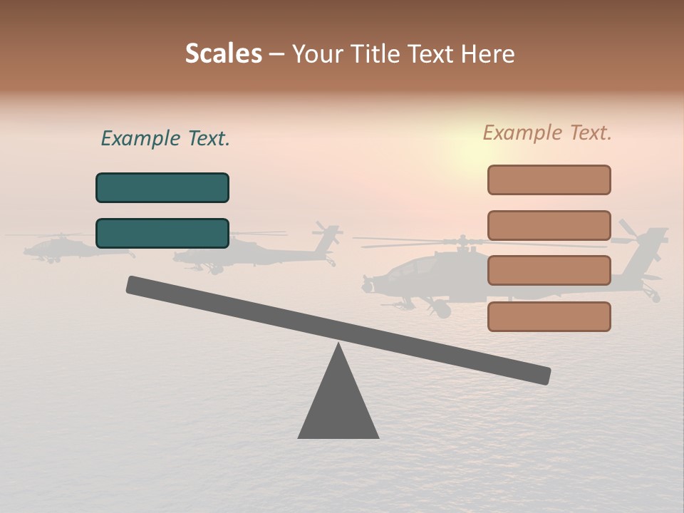 Aviation Apache Flying PowerPoint Template