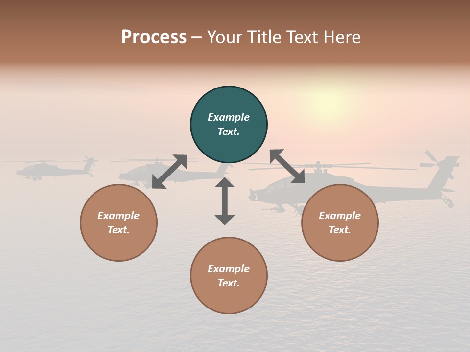 Aviation Apache Flying PowerPoint Template