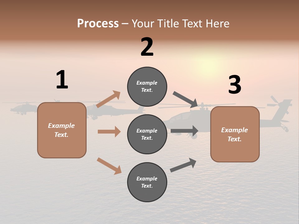 Aviation Apache Flying PowerPoint Template